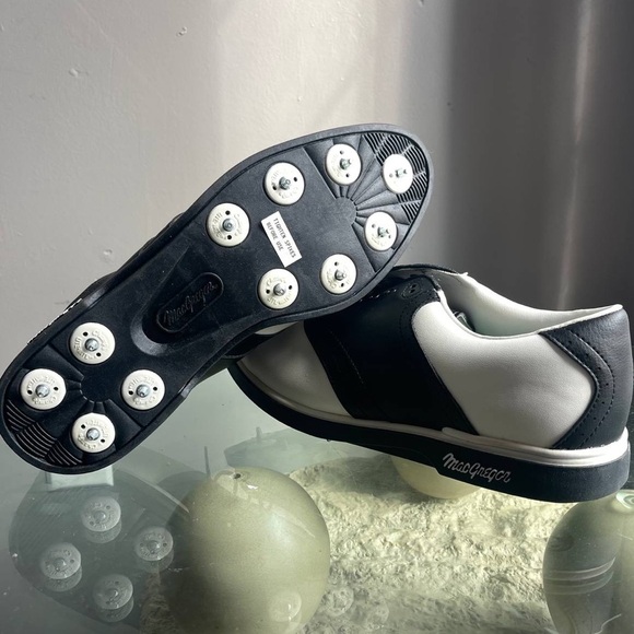 Mac Greggor Men’s Golf‎ Shoes Size 9.5 New With Box And Tags Vintage Classic B&W main image 4